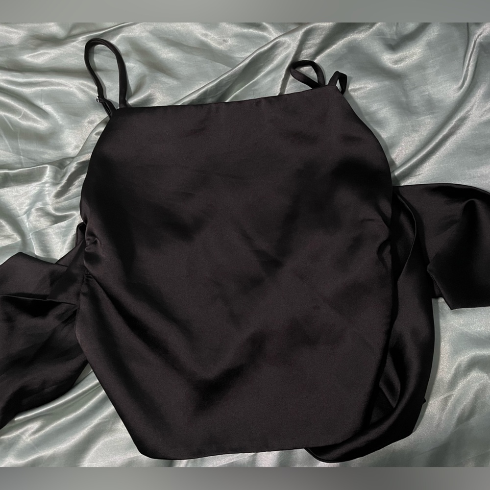 Zara backless bow top